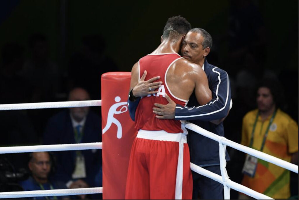 Tony Yoka entraîné par Mariano
avant les JO Rio 2016, passé pro
après sa médaille d’or olympique.